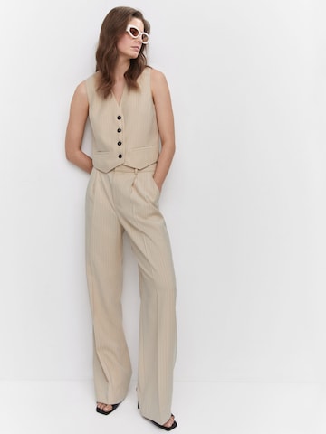 MANGO Regular Pantalon in Beige