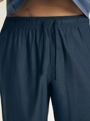 Henderson - Pijama corto 'Schlafanzug Shorty Kurzarm Rundhalsausschnitt Shorts Baumwolle Post' en azul