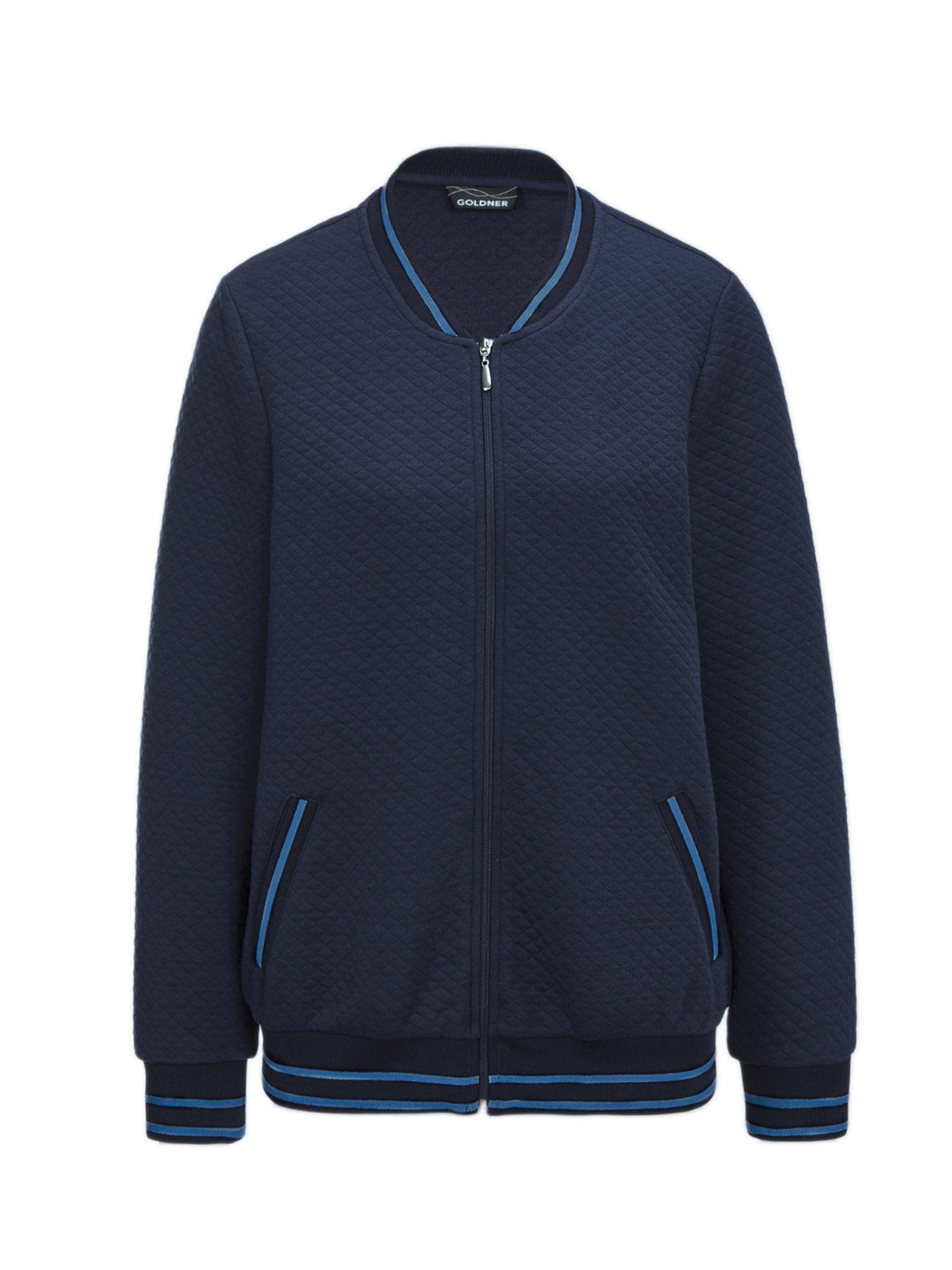 Goldner Jacke in Blau: Vorderseite