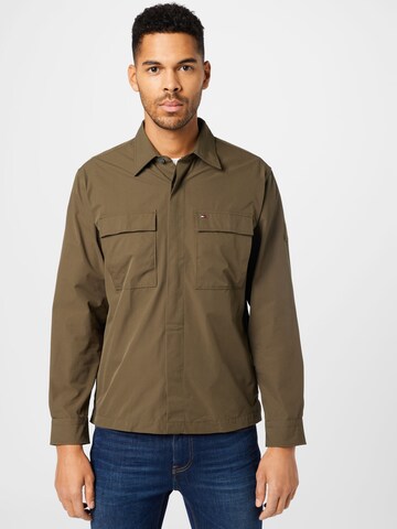 TOMMY HILFIGER Comfort fit Button Up Shirt in Green: front