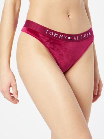 Tommy Jeans String in Rood: voorkant