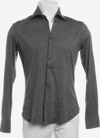 Baldessarini Button Up Shirt in S in Grey: front