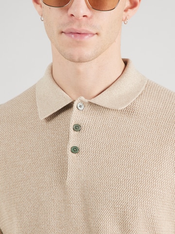 Pull-over 'JPRCCCOOPER' JACK & JONES en beige