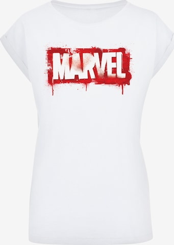 T-shirt 'Marvel' F4NT4STIC en blanc : devant