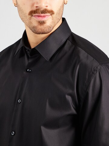 Slim fit Camicia 'HANK' di BOSS in nero