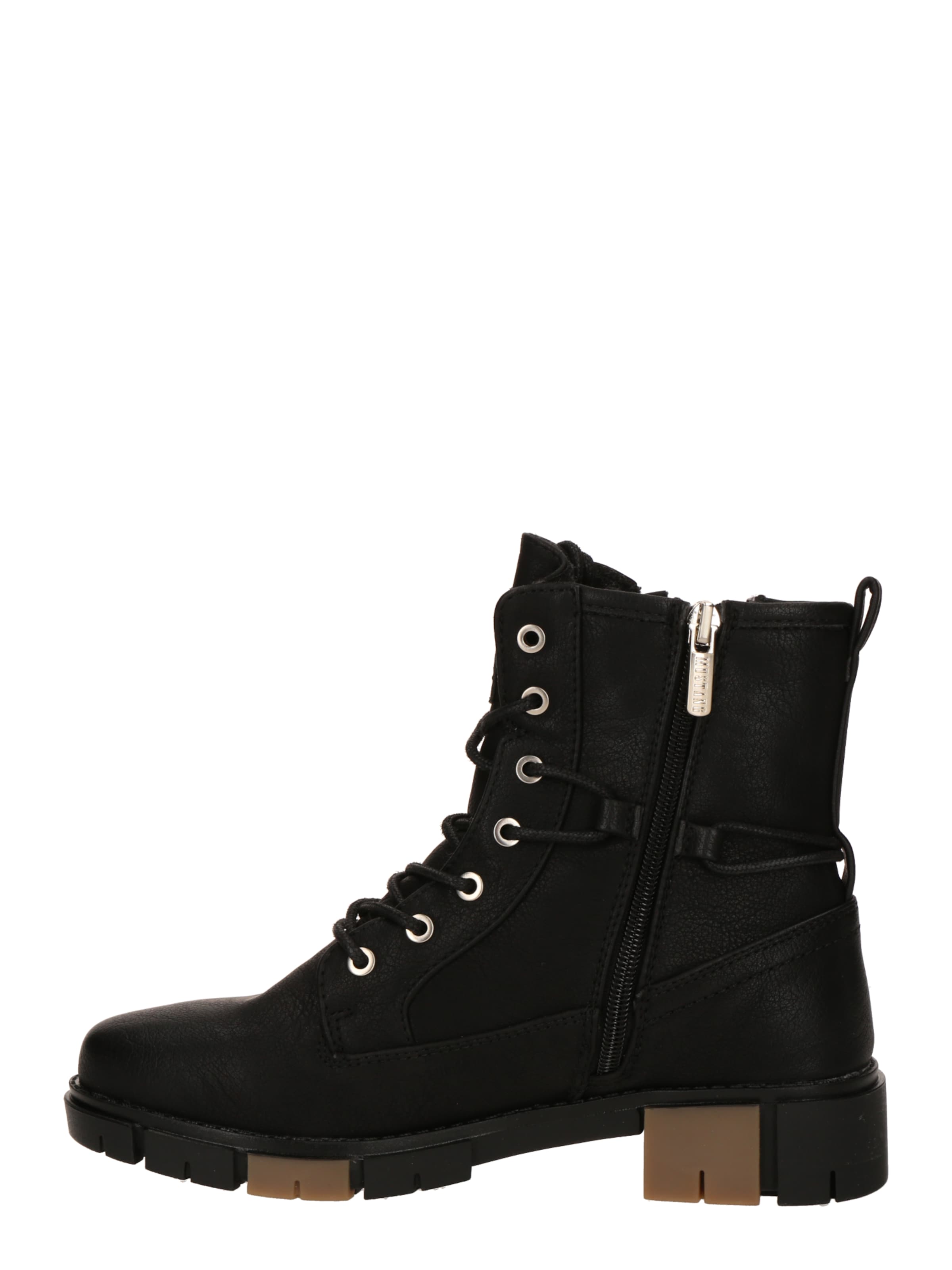 MUSTANG Botki sznurowane w kolorze czarny