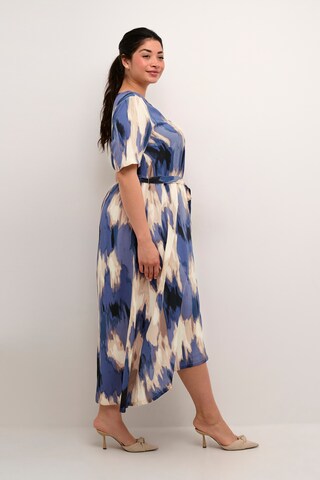 KAFFE CURVE Blousejurk 'Bella' in Blauw