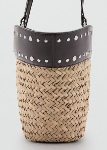 MANGO Shopper 'Baster' in Beige