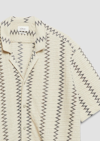 Coupe regular Chemise s.Oliver Red Label Big & Tall en beige