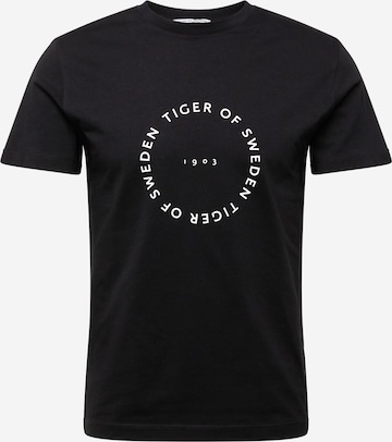 Tiger of Sweden Μπλουζάκι σε μαύρο: μπροστά