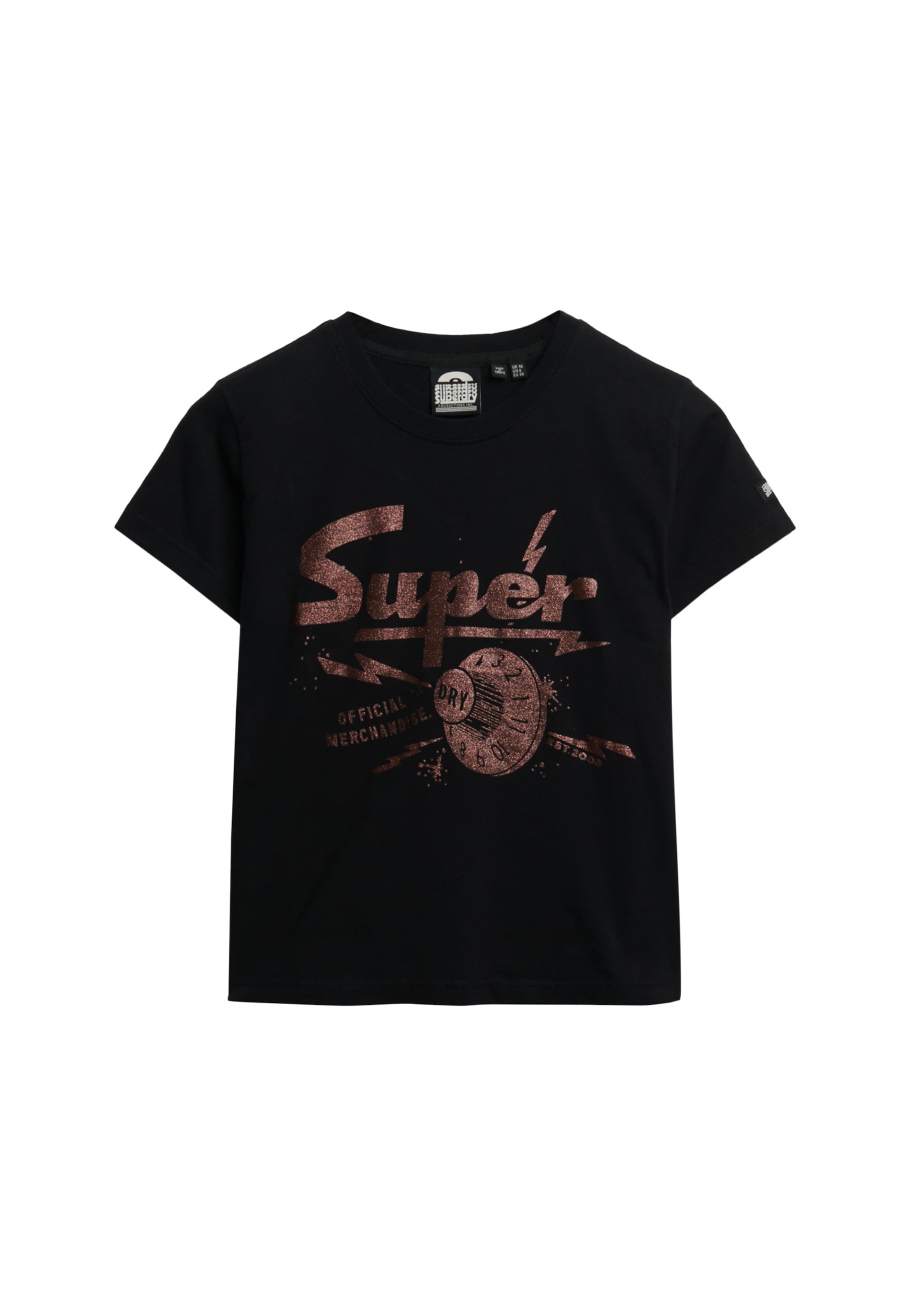 T-shirt Superdry en noir : devant