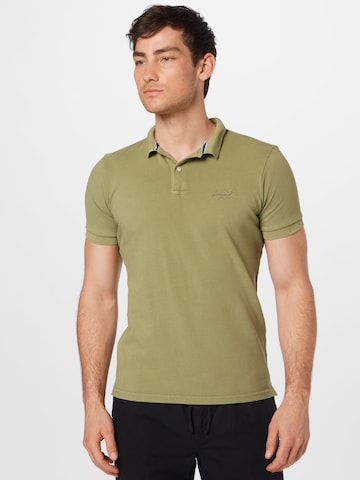 Superdry Poloshirt in Grün: predná strana