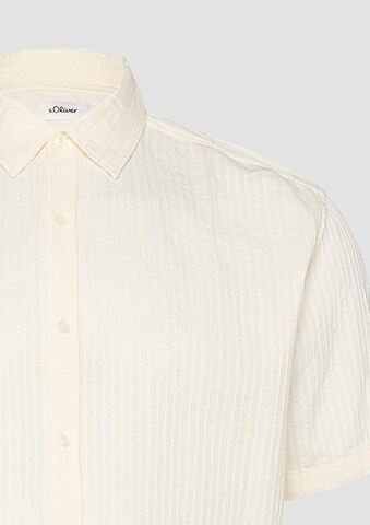 s.Oliver Regular fit Overhemd in Beige