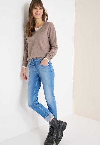 Coupe slim Jean 'Scarlett' CECIL en bleu