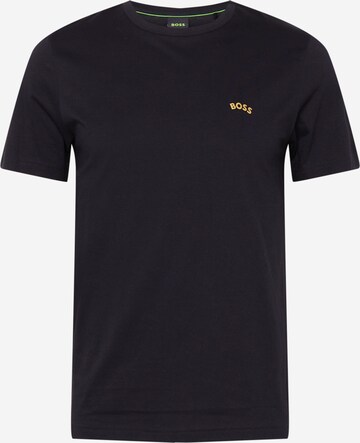 BOSS - Camiseta 'TEE CURVED' en negro: frente