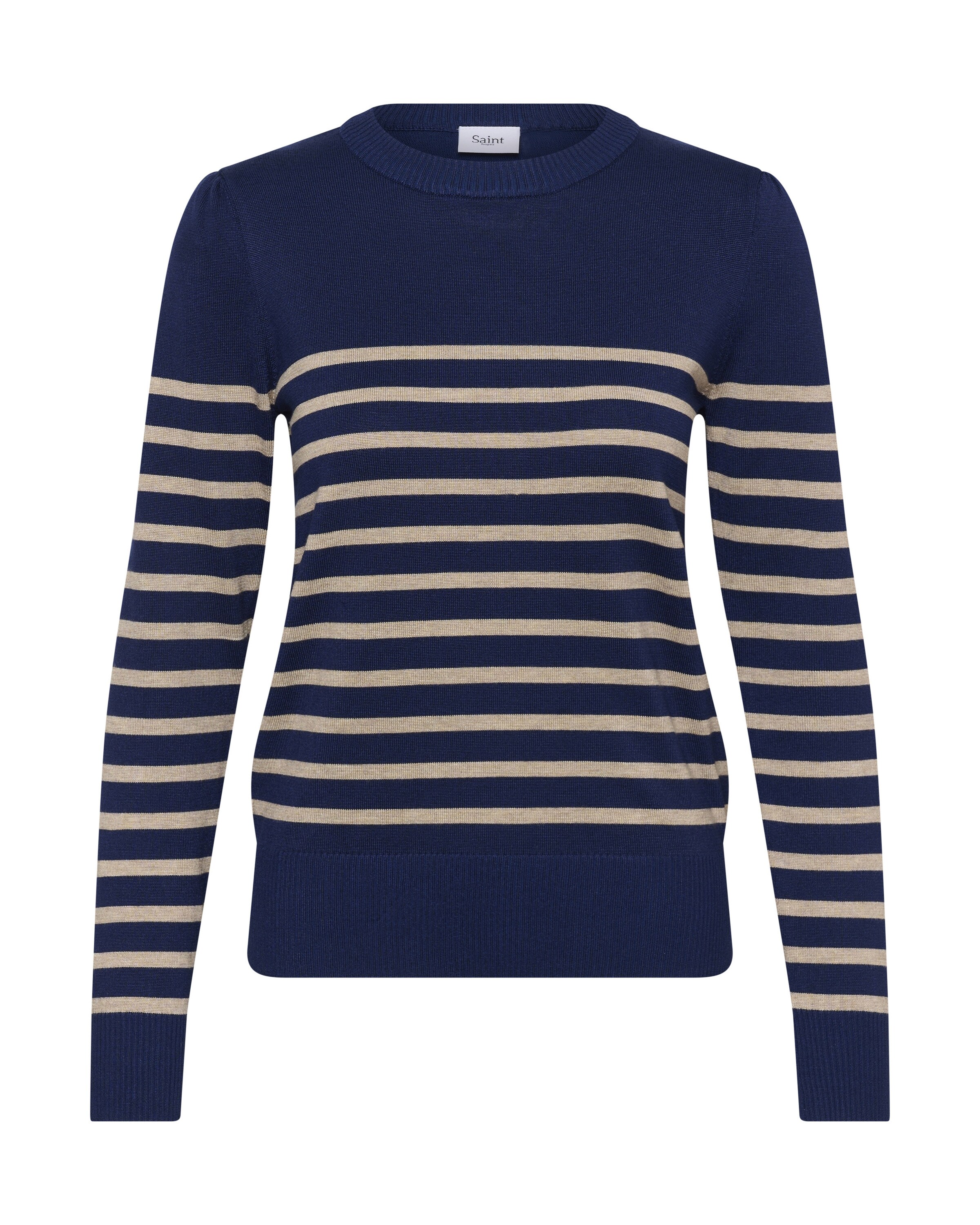 SAINT TROPEZ Sweater 'MilaSZ' in Blue: front