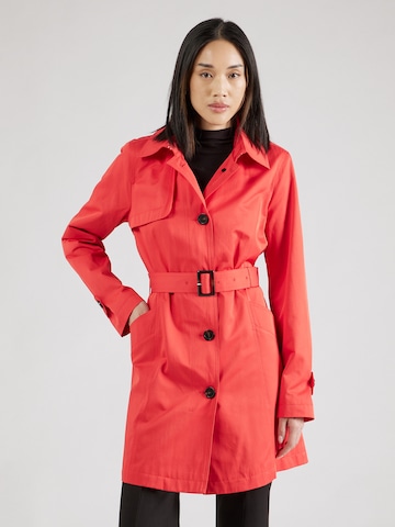 COMMA Between-Seasons Coat in Red: front