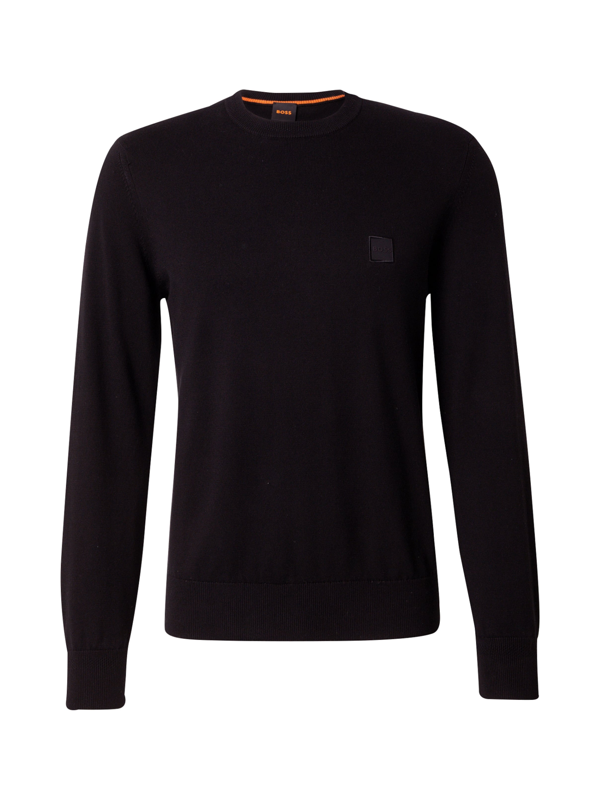 Pulover 'Kanovano' de la BOSS pe negru: față