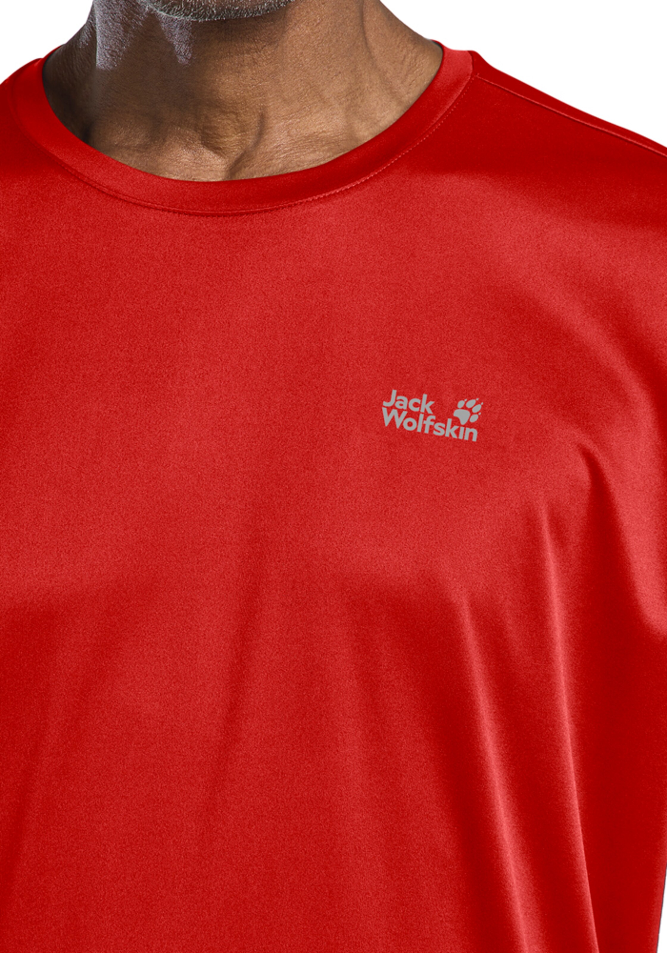 JACK WOLFSKIN Funktionsshirt in Rot