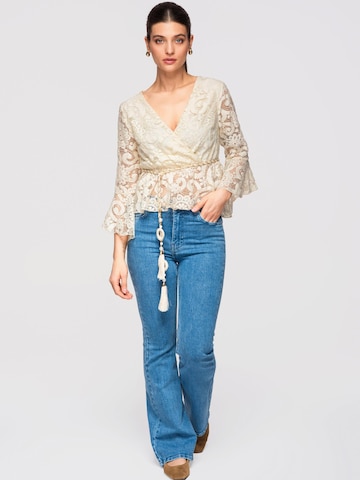 Camicia da donna di Ombre in beige