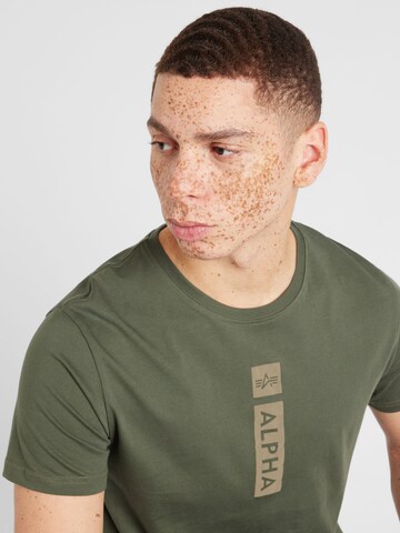 žalia ALPHA INDUSTRIES Marškinėliai