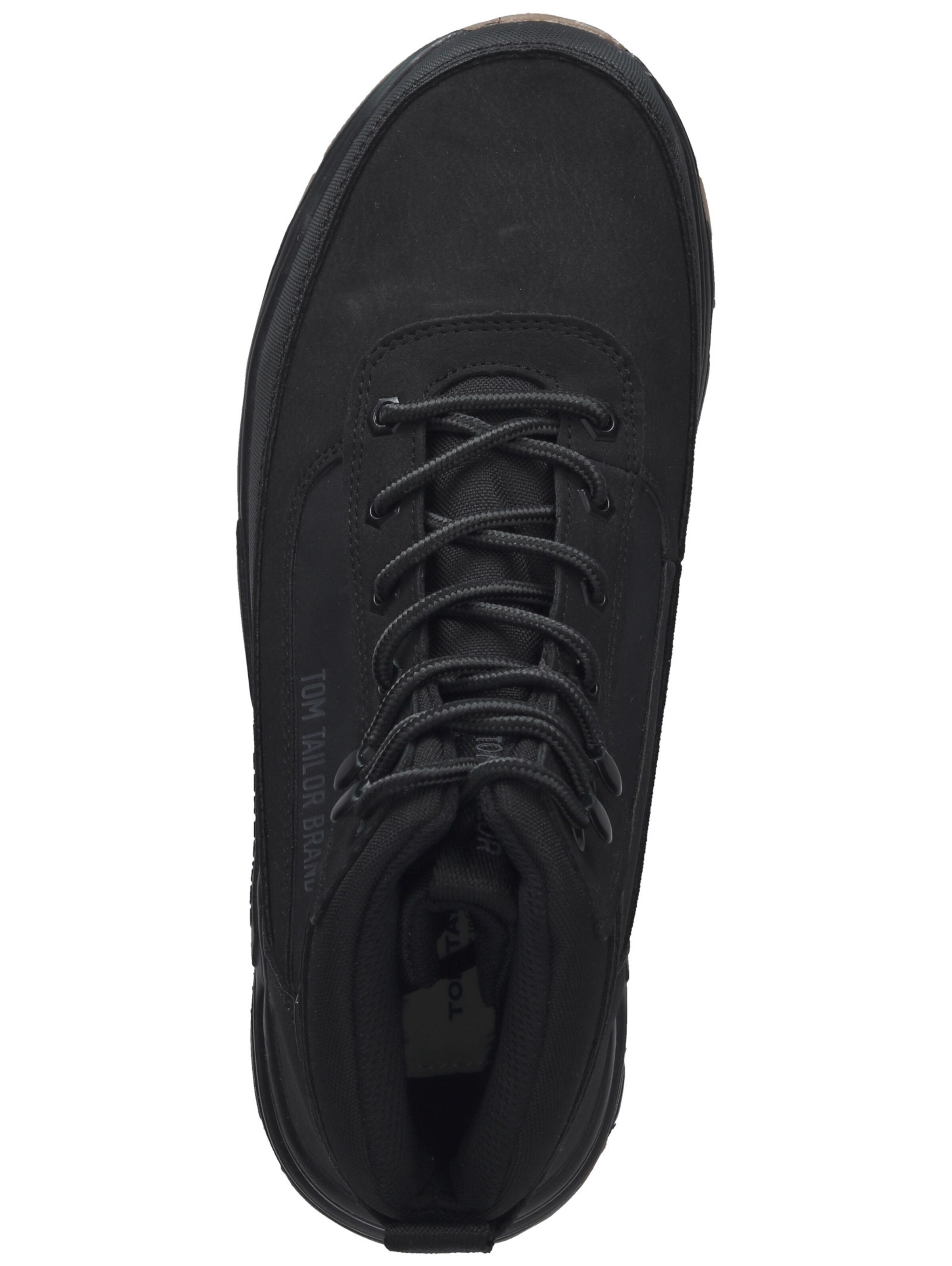 TOM TAILOR Šněrovací boty – černá