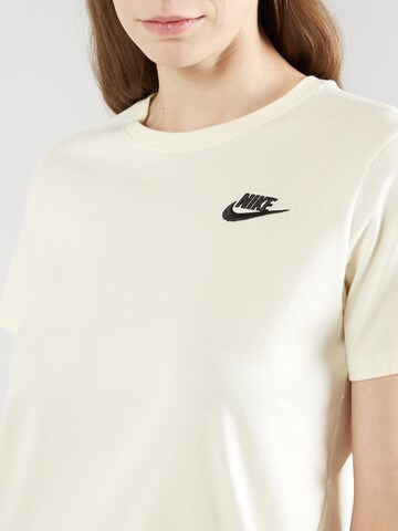 balts Nike Sportswear T-Krekls 'Club Essential'