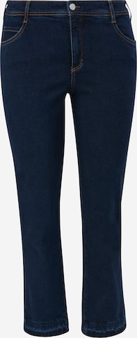 TRIANGLE Slim fit Pants in Blue: front