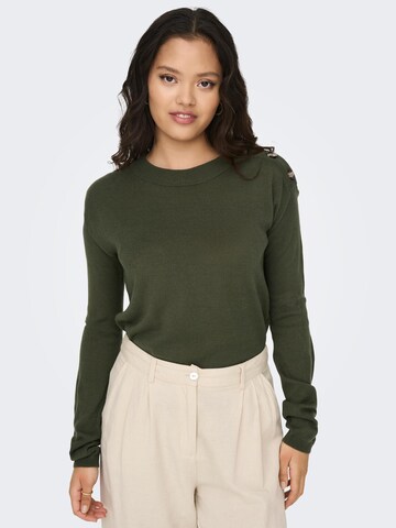 JDY Pullover 'Laura' in Grün: Vorderseite
