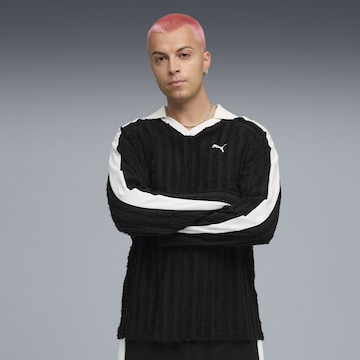 PUMA Poloshirt 'T7' in Schwarz: Vorderseite