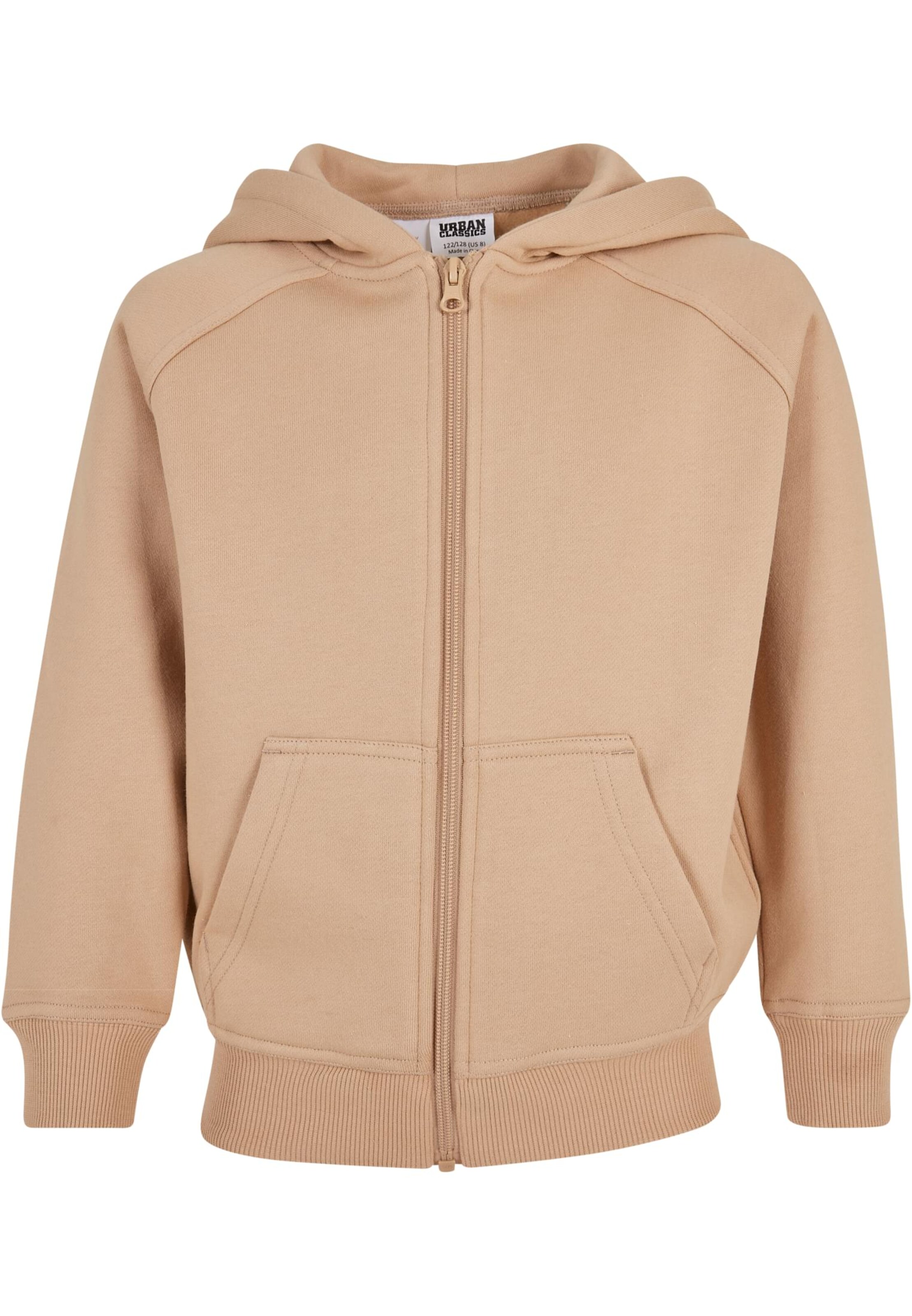 Urban Classics Sweat jacket in Beige: front