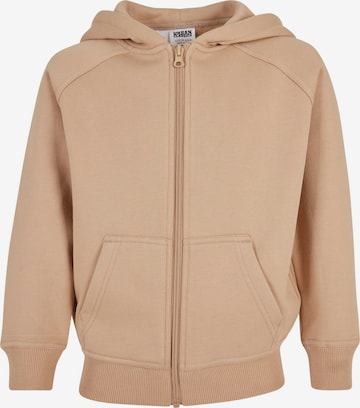 Veste de survêtement Urban Classics en beige : devant