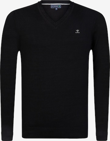 Sir Raymond Tailor Sweater 'Los Angeles' in Black: front