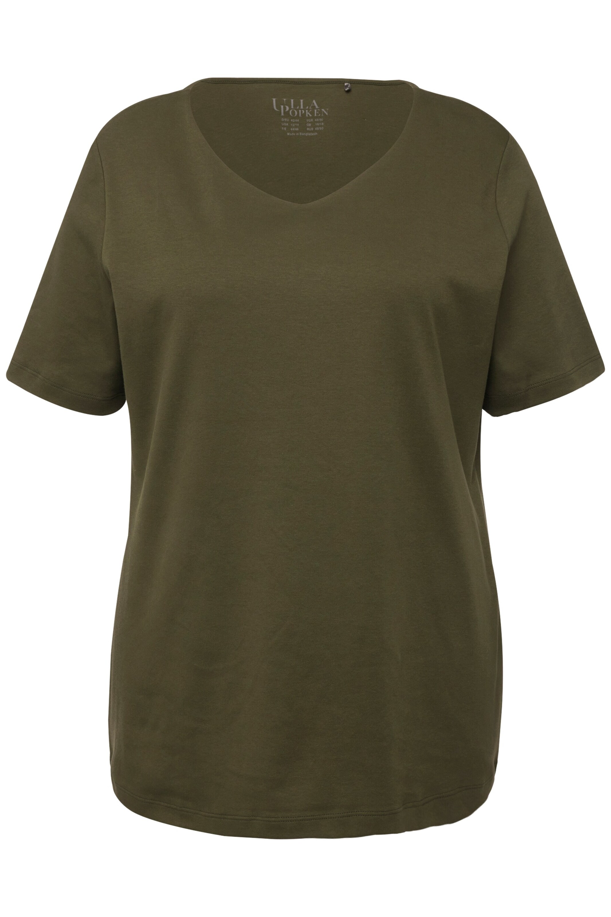 T-shirt Ulla Popken en vert : devant