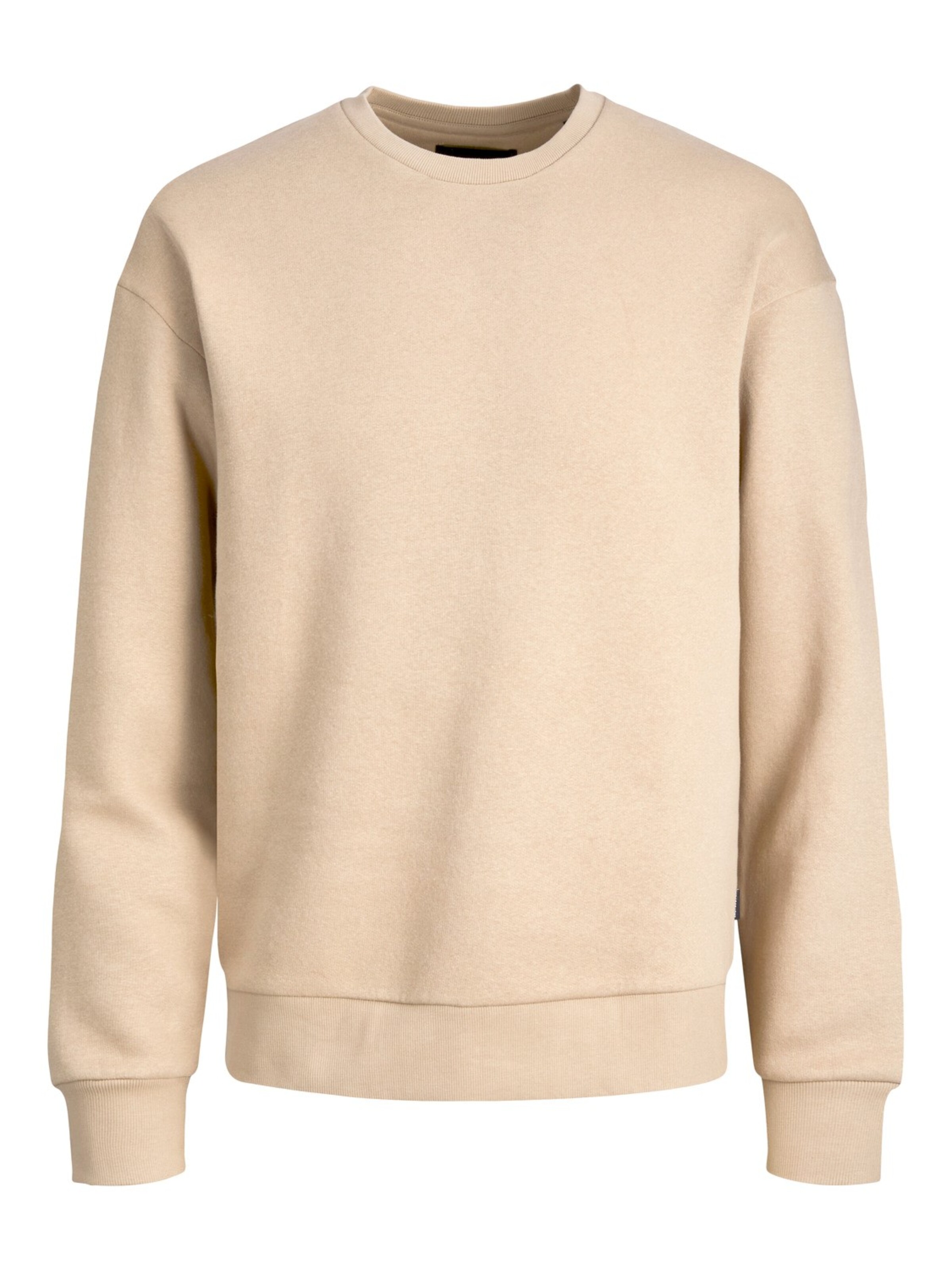 Jacks & Jones Sweatshirt 'Herren Sweatshirt' in Beige: front