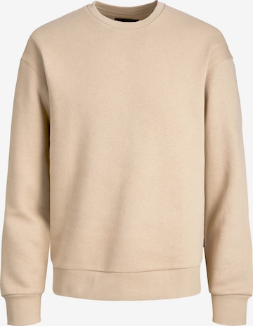 Jacks & Jones Sweatshirt 'Herren Sweatshirt' in Beige: front