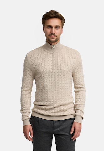JEFF Trui 'Camden' in Beige: voorkant