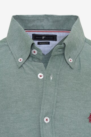 DENIM CULTURE - Regular Fit Camisa ' EDIZ ' em verde