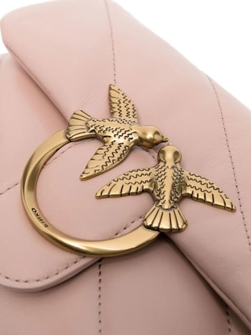 PINKO Schoudertas 'Pinko Sac Rabat Love Puff Baby Cl Sheep Nappa Rose' in Roze