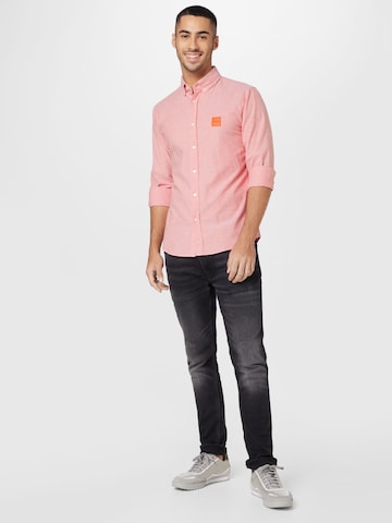 BOSS Slim Fit Hemd 'Mabsoot' in Pink