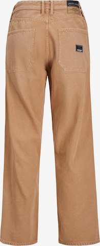 JACK & JONES Wide leg Jeans 'Alex Carpenter' in Brown