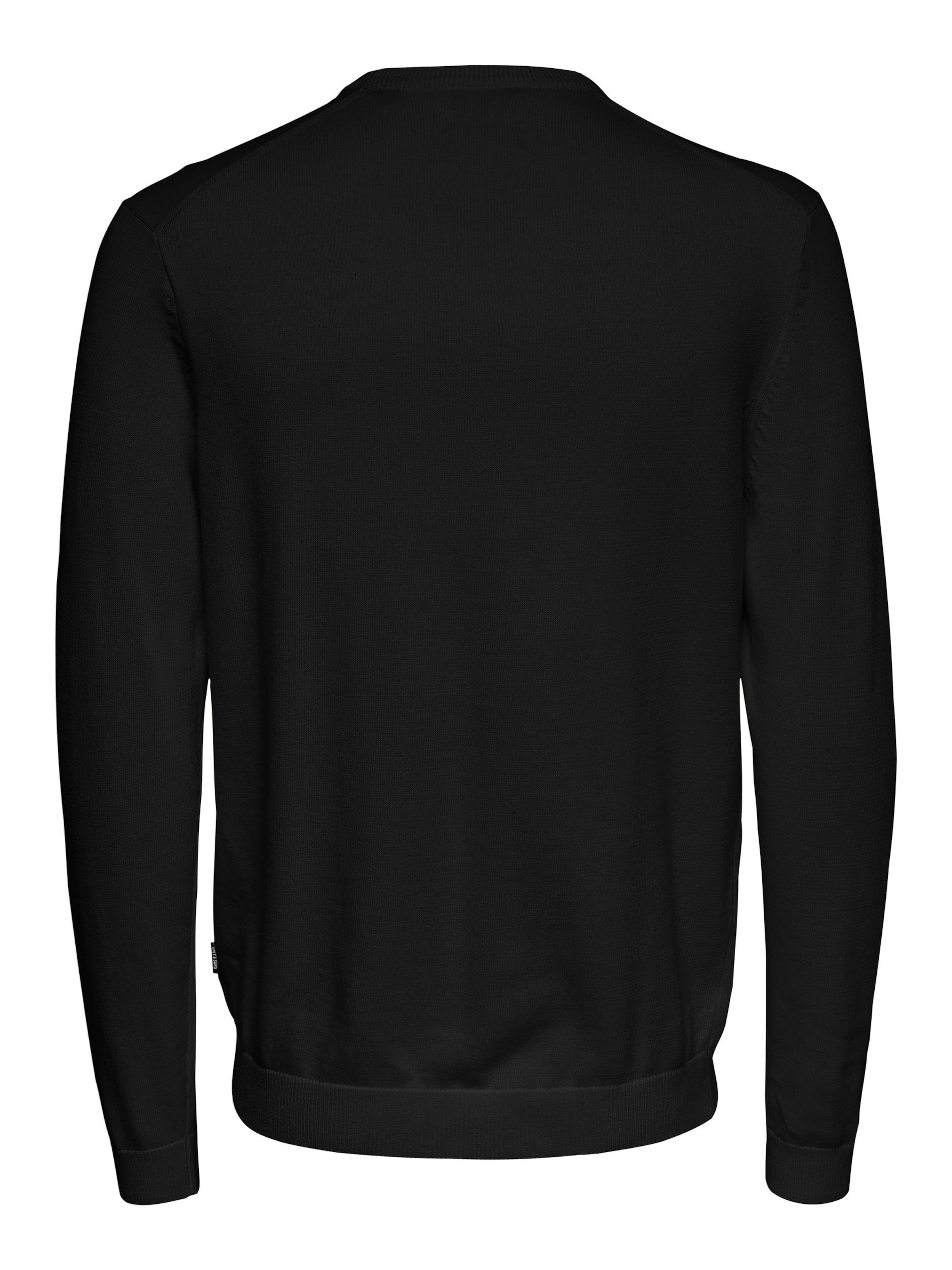 Coupe regular Pull-over 'Alex' Only & Sons en noir