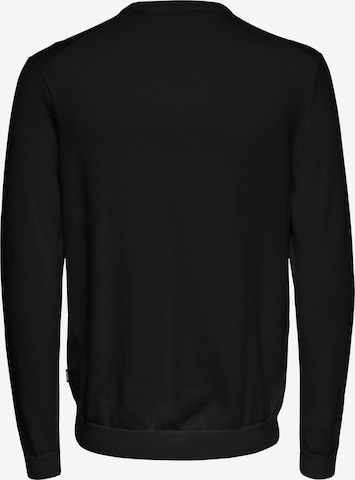 Only & Sons Regular Fit Pullover 'Alex' in Schwarz