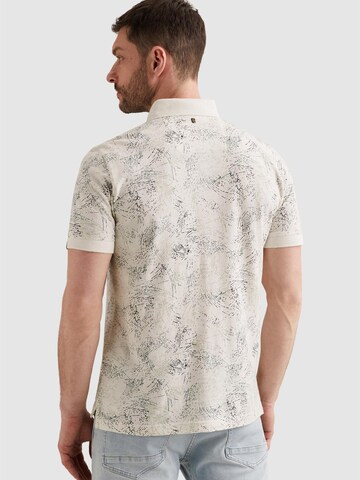T-Shirt 'Polo shirt in jersey with allover print' PME Legend en blanc
