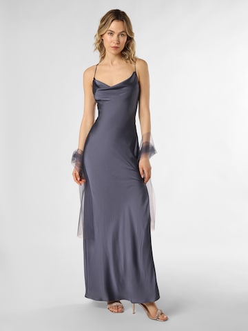 Unique Evening Dress in Blue: front