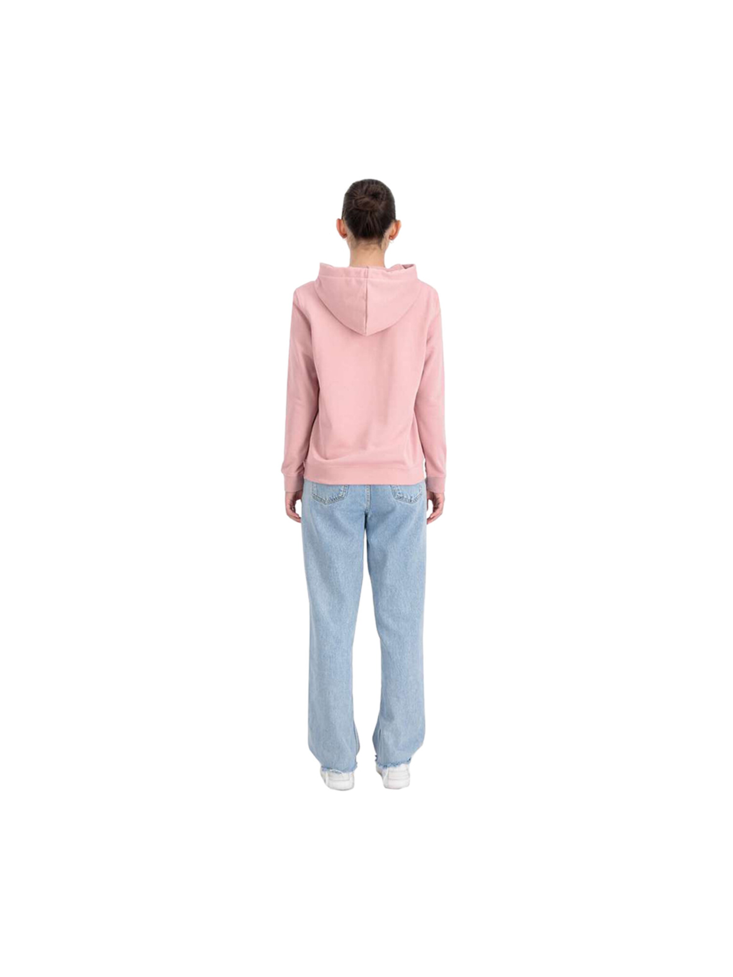 ALPHA INDUSTRIES Sweatshirt 'New Basic Glitter' in Pink