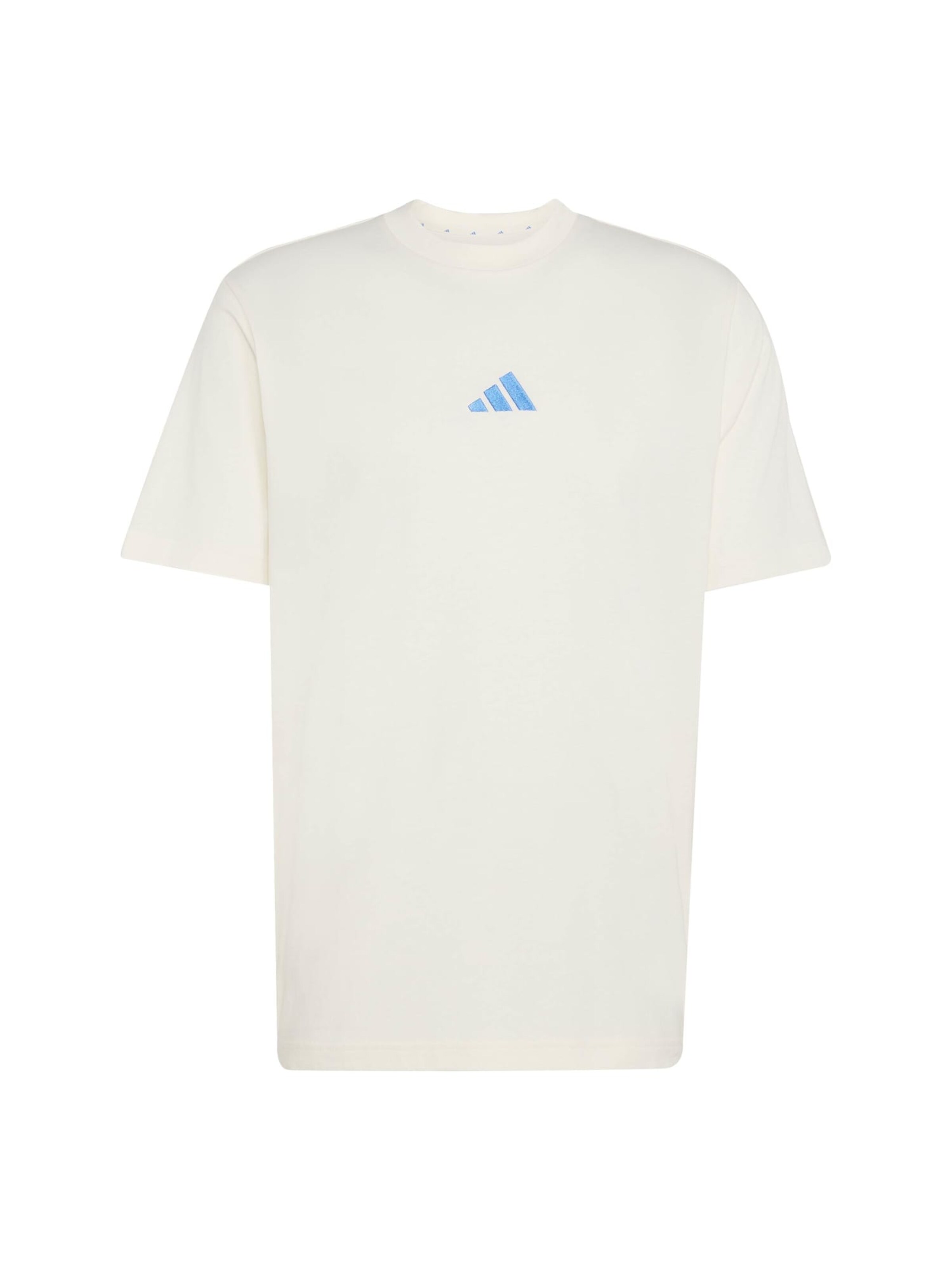 ADIDAS SPORTSWEAR Функционална тениска 'Essentials' в бяло: отпред