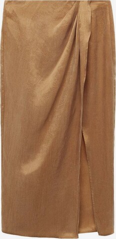 MANGO Spódnica 'Desert' w kolorze brązowy: przód