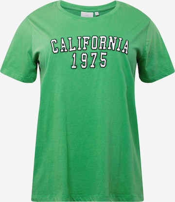 ONLY Carmakoma Shirt 'SPORTA' in Green: front