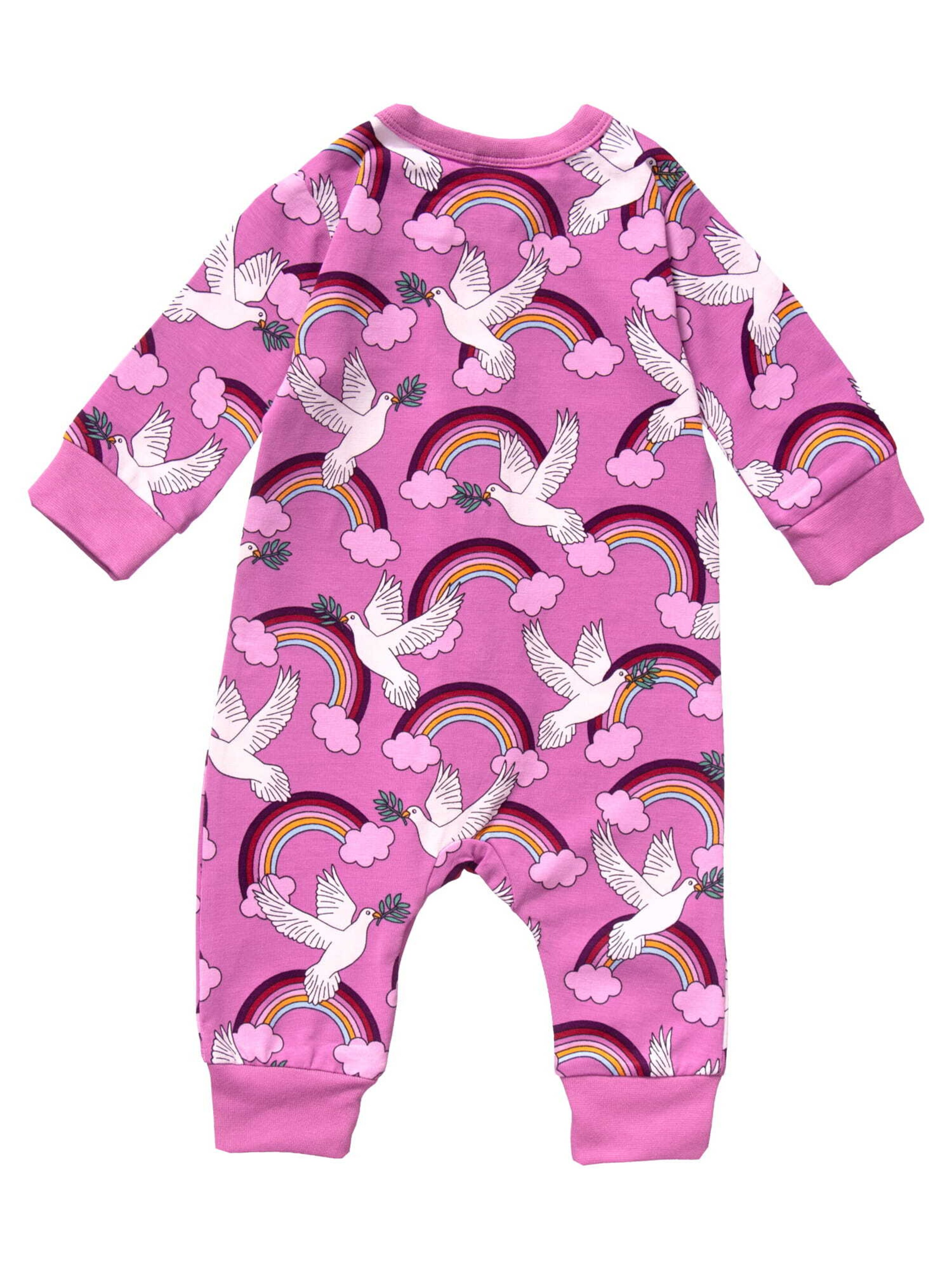 Villervalla Strampler 'Peace' in Pink